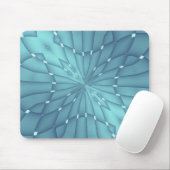 Blauer und Türkiser Metallstern Mousepad (Mit Mouse)