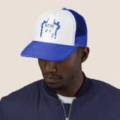 BLAUER UND WEISS FUSSBALL TRUCKERKAPPE (Beispiel)