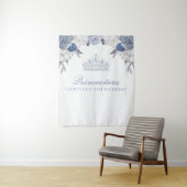 Blauer und Weiße Blume| Hintergrund der Quinceaner Wandteppich (Beispiel)