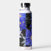 Blauer und weißer Anemon Trinkflasche (Rechts)