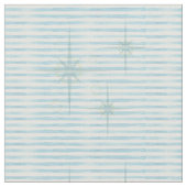 Blauer und weißer Atomsternstoff Stoff (Nahaufnahme)