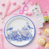 Blauer und weißer Blumenkohl mit Birnen Pappteller (Party)