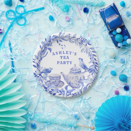 Blauer und weißer Blumenkohl mit Birnen Pappteller (Party)