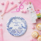 Blauer und weißer Blumenkohl mit Birnen Pappteller (Party)