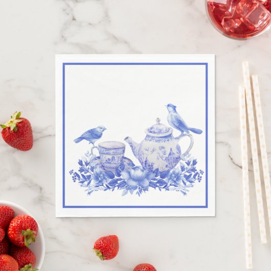 Blauer und weißer Blumenkohl mit Birnen Serviette (Beispiel)