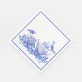 Blauer und weißer Blumenkohl mit Birnen Serviette (Ecke)