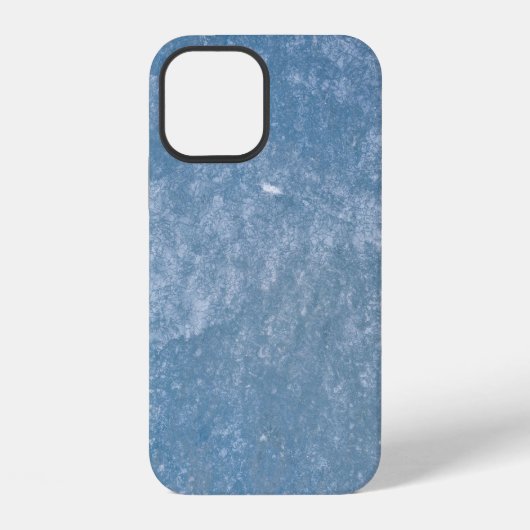 Blauer und weißer Blumenstoff iPhone Hülle (Rückseite)
