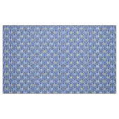 blauer und weißer Damaststoff. Stoff (Fat Quarter (45,7 x 55,9 cm))