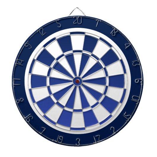 Blauer und weißer Dartboard Dartscheibe (vorne)