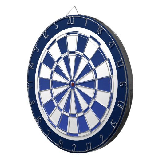 Blauer und weißer Dartboard Dartscheibe (Vorderseite rechts)