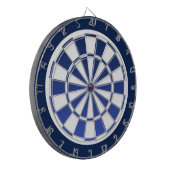 Blauer und weißer Dartboard Dartscheibe (Vorderseite Links)