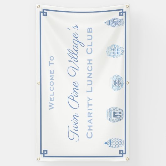 Blauer und weißer Duschkopf oder nicht gewinnbring Banner (Vertikal)