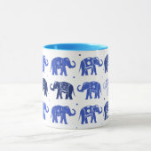 Blauer und weißer Elefant-Tasse Tasse (Zentrum)