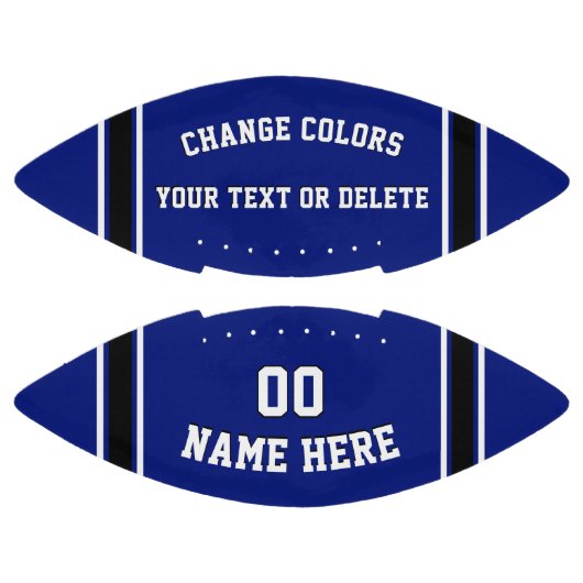 Blauer und weißer Fußball-Ball Personalisiert Football (Paneele)