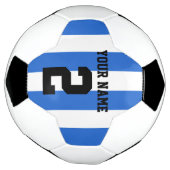 Blauer und weißer Fußball/Fußball-Streifen: Fußball (Gedreht)