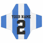 Blauer und weißer Fußball/Fußball-Streifen: Fußball (Flach)