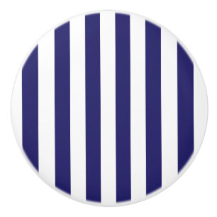 Blauer und weißer gestreifter keramikknauf