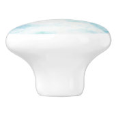 Blauer und weißer Himmel Keramikknauf (Seitenansicht)