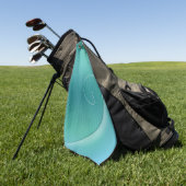 Blauer und weißer Hintergrund Golf Handtücher (Gras)