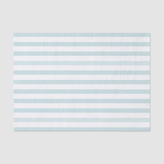 Blauer und weißer horizontaler Streifen Seidenpapier (Vorderseite)