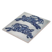 Blauer und weißer Kaninchenmarmor Keramik Tile Fliese (Seite)