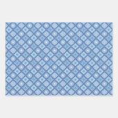 Blauer und weißer Kreis Mandala Geschenkpapier Set (Vorderseite 3)