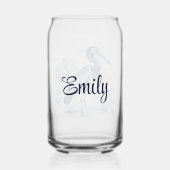 Blauer und weißer Kunstheld im Delft-Stil mit Blum Dosenglas (Rückseite)