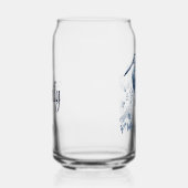 Blauer und weißer Kunstheld im Delft-Stil mit Blum Dosenglas (Rechts)