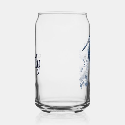 Blauer und weißer Kunstheld im Delft-Stil mit Blum Dosenglas (Rechts)