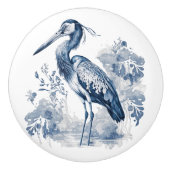 Blauer und weißer Kunstheld im Delft-Stil mit Blum Keramikknauf (Vorderseite)