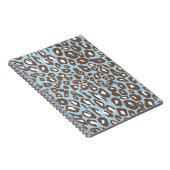 Blauer und weißer Leopard Notizblock (Rechte Seite)