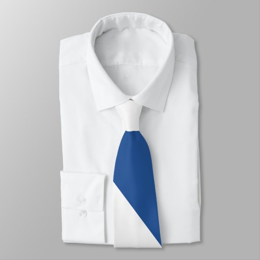 Blauer und weißer Luft-Falke Diagonal-Gestreift Krawatte (Gebunden)