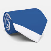 Blauer und weißer Luft-Falke Diagonal-Gestreift Krawatte (Gerollt)