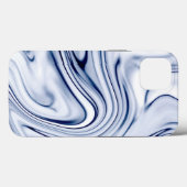 Blauer und weißer Marmorschlauch Case-Mate iPhone Hülle (Rückseite (Horizontal))