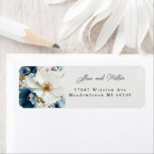 Blauer und weißer Painterly Floral Wedding (Insitu)