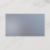 Blauer und weißer Pastor oder Deacon Cross Visitenkarte (Rückseite)