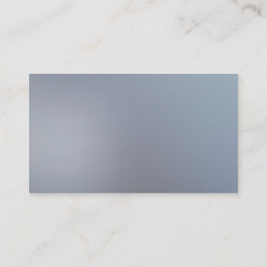 Blauer und weißer Pastor oder Deacon Cross Visitenkarte (Rückseite)