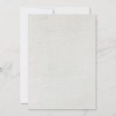 Blauer und weißer Rustikaler Hochzeitsempfang Einladung (Rückseite)