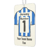 Blauer und weißer Shirt-Lüfter Autolufterfrischer (Links)