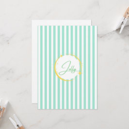 Blauer und weißer Streifen Jolly Holiday