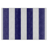 Blauer und weißer Streifen Schneidebrett (Vorderseite)