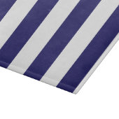 Blauer und weißer Streifen Schneidebrett (Ecke)