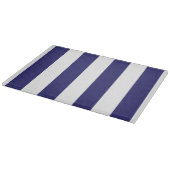 Blauer und weißer Streifen Schneidebrett (Ecke)