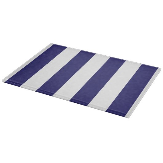 Blauer und weißer Streifen Schneidebrett (Ecke)