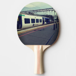 Blauer und weißer Zug Tischtennis Schläger