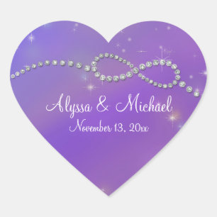 Blauer Unendlichkeitssymbol - unendliche Liebe-Twi Herz-Aufkleber