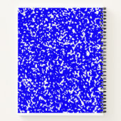 Blauer Uni-Regalkommentar Notizblock (Rückseite)