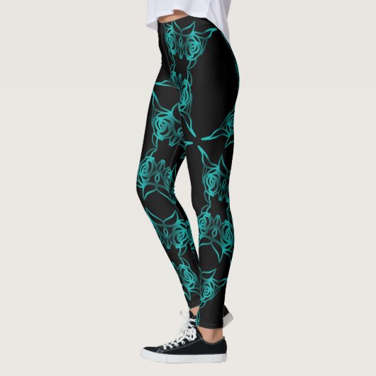Blauer Urglasbruch Leggings (Links)