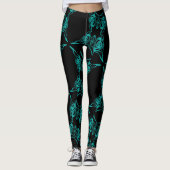 Blauer Urglasbruch Leggings (Vorderseite)