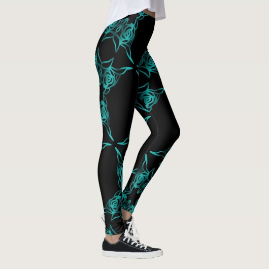 Blauer Urglasbruch Leggings (Rechts)